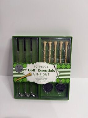 Best Dad By Par 10 Piece Golf Essentials Gift Set New in Box